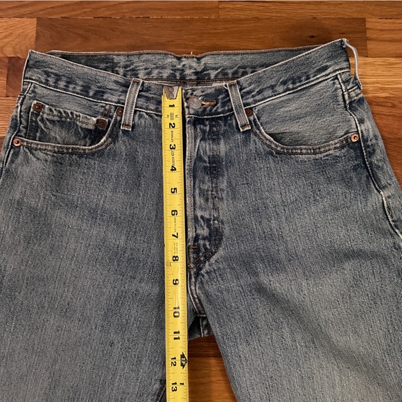 Levi 501 Straight Leg, Button Fly Jeans - Picture 8 of 9